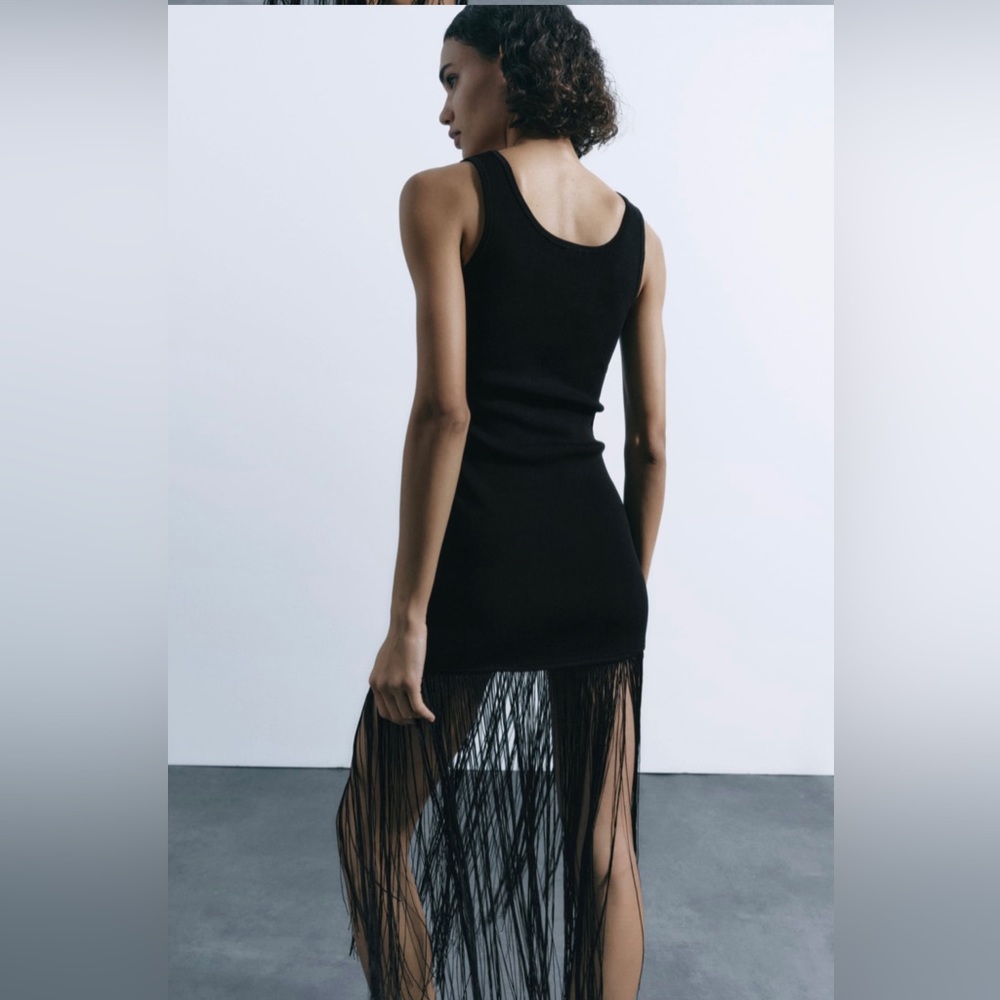 KNIT FLAPPER DRESS - Picture 2 of 4